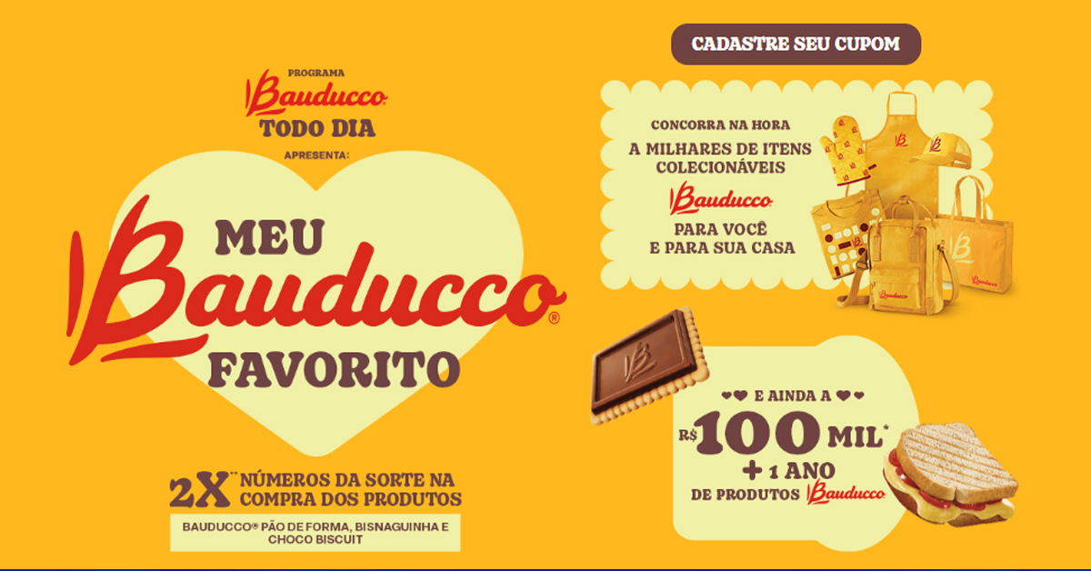 Promoção Meu Bauducco Favorito 2023: Ganhe até R$105 Mil e Brindes Exclusivos