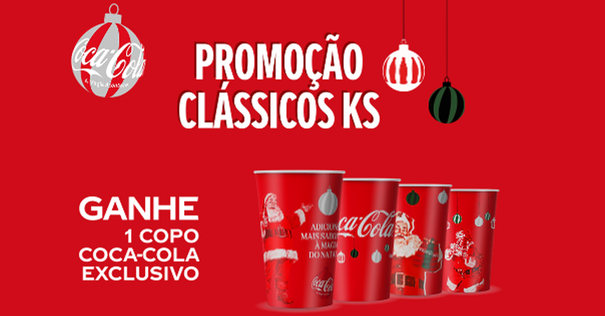 Promoção Clássicos KS Coca-Cola 2023: Troque Tampinhas por copos colecionáveis