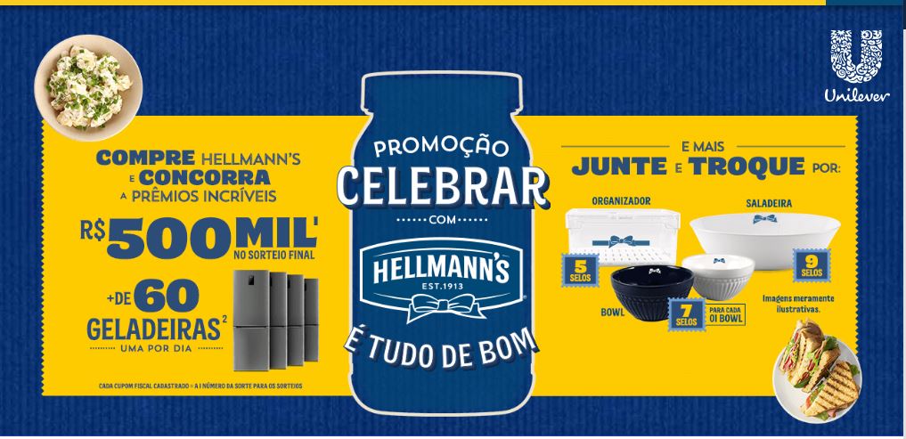 Promoção Celebrar com Hellmann’s é tudo de bom: prêmios irresistíveis esperam por você!