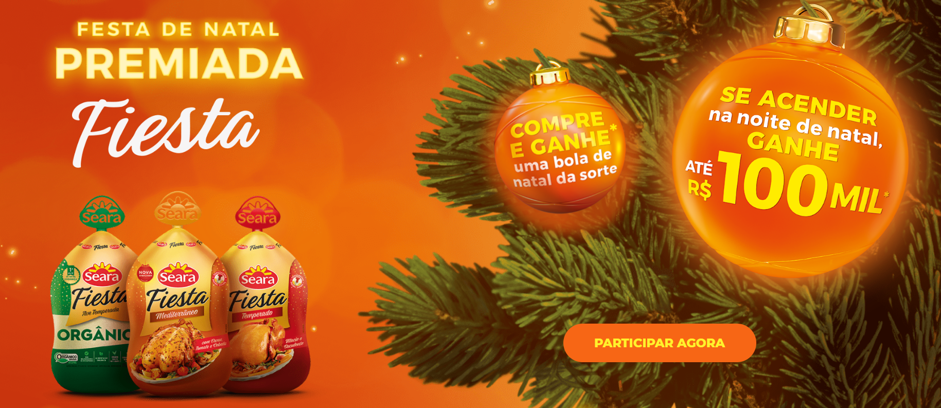 Natal com prêmios: Promoção Fiesta Seara 2023 – ganhe até 100 Mil reais na bola da sorte!