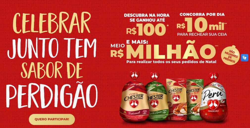 Natal Premiado: Ganhe até R$500 MIL com a Promoção Perdigão 2023