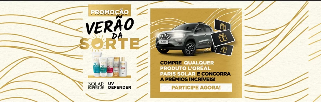 Brilhe neste verão: concorra a carro e viagens com L’Oréal