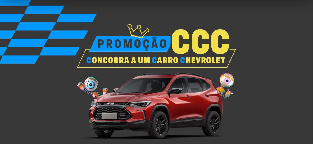 Participe da Promoção Chevrolet CCC – Concorra a um carro e prêmios diários!