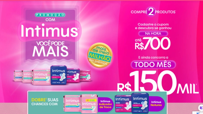 Promoção Intimus 2024: Você pode mais e pode ganhar R$150 mil!