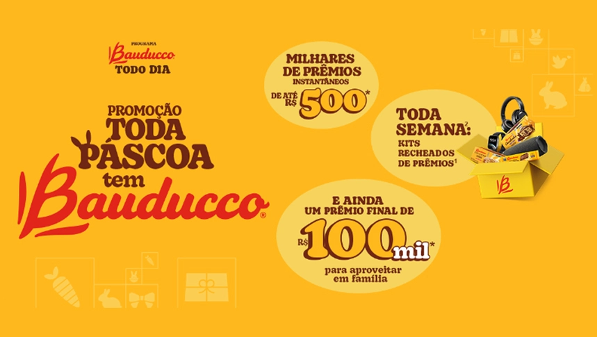 Concorra a R$100 Mil: Promoção Toda Páscoa tem Bauducco 2024