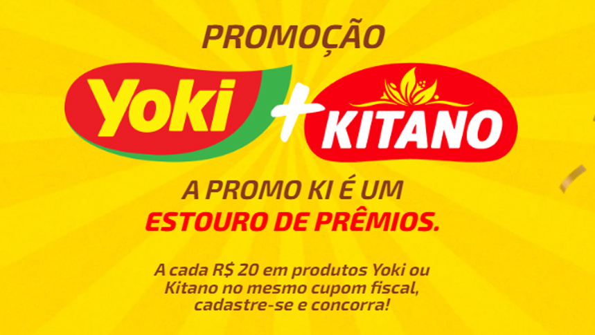 Promoção Yoki mais Kitano 2024 Estouro de Prêmios: ganhe motos Honda Pop e TVs de 60!