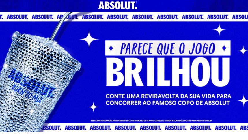 Promoção Absolut 2024: Parece que o jogo brilhou