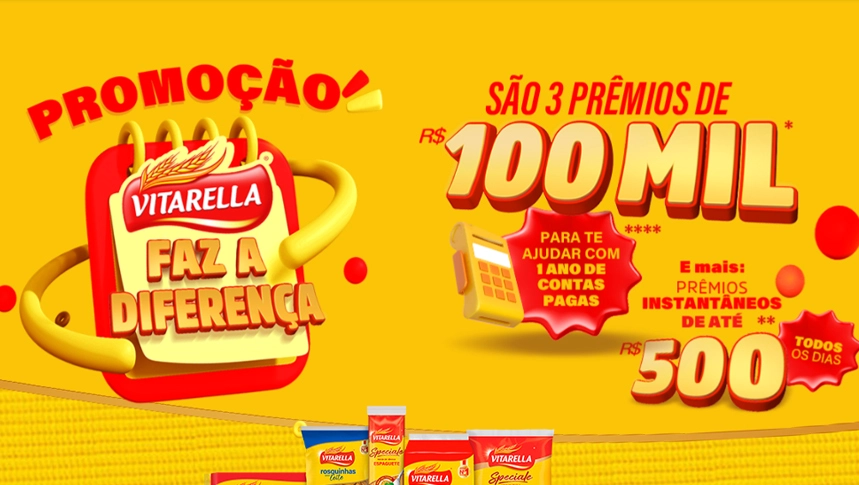 Promoção Vitarella faz a diferença 2024: participe e concorra a prêmios