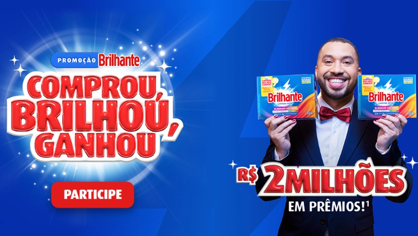 Transforme suas compras em oportunidades: Promoção Brilhante 2024 comprou, brilhou, ganhou sorteia R$400 mil em prêmios!