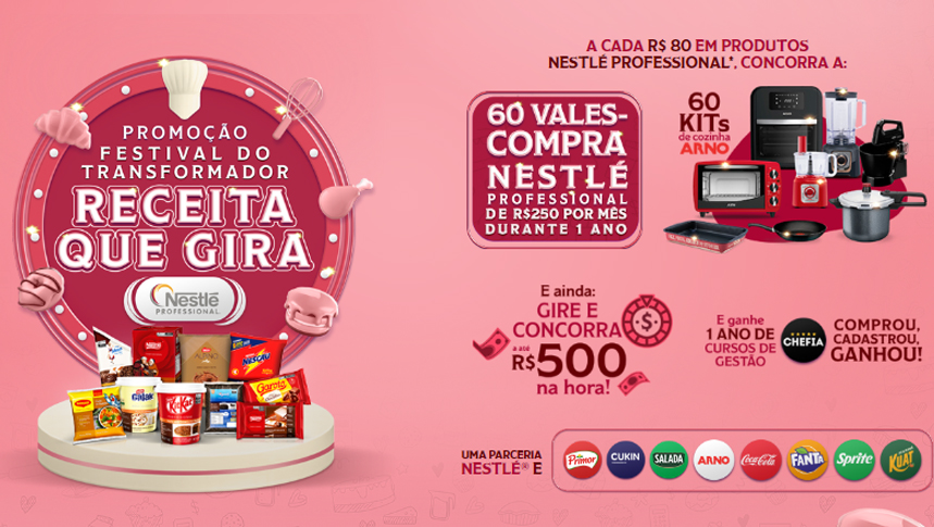 Transforme sua cozinha com a Promoção Nestlé receita que gira!