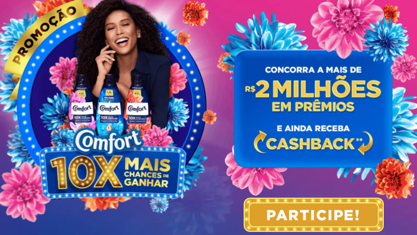 Promoção Comfort 2024: Ganhe R$1.000.000 e créditos de R$700 mais cashback