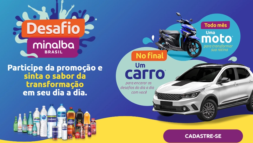 Participe do Desafio Minalba e concorra a um carro 0km e scooters elétricas!