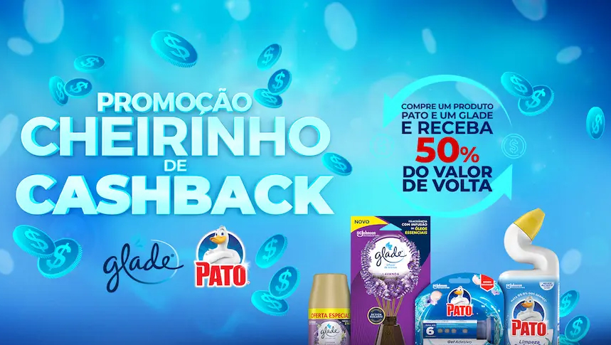 Aproveite a promoção cheirinho de cashback e receba Até 50% de reembolso