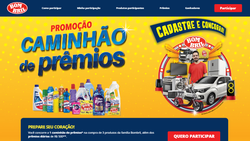 Saiba tudo sobre a Promoção Bombril caminhão de prêmios e concorra a 100 Mil reais