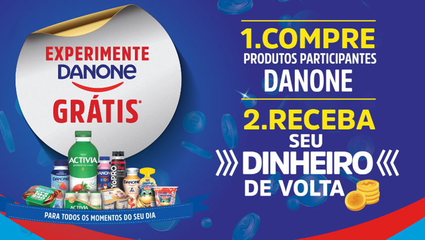 Ganhe dinheiro de volta com a promoção experimente Danone grátis: Até R$ 40 em Cashback no PicPay