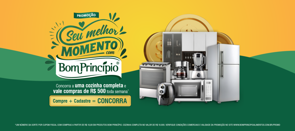 Participe da promoção Seu Melhor momento com Bom Princípio e concorra a vale-compras de até R$ 10 mil reais!