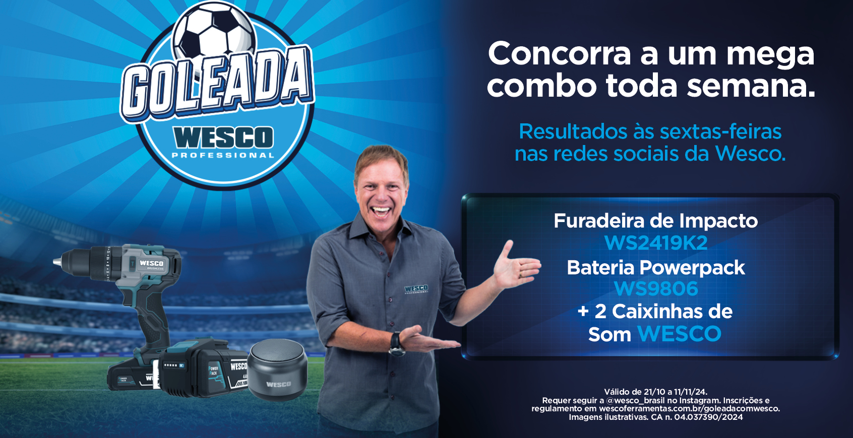 Participe da Promoção goleada com Wesco: concorra a kits de ferramentas incríveis!