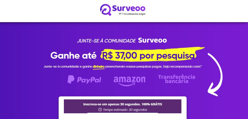 Como ganhar dinheiro respondendo pesquisas online com Surveoo