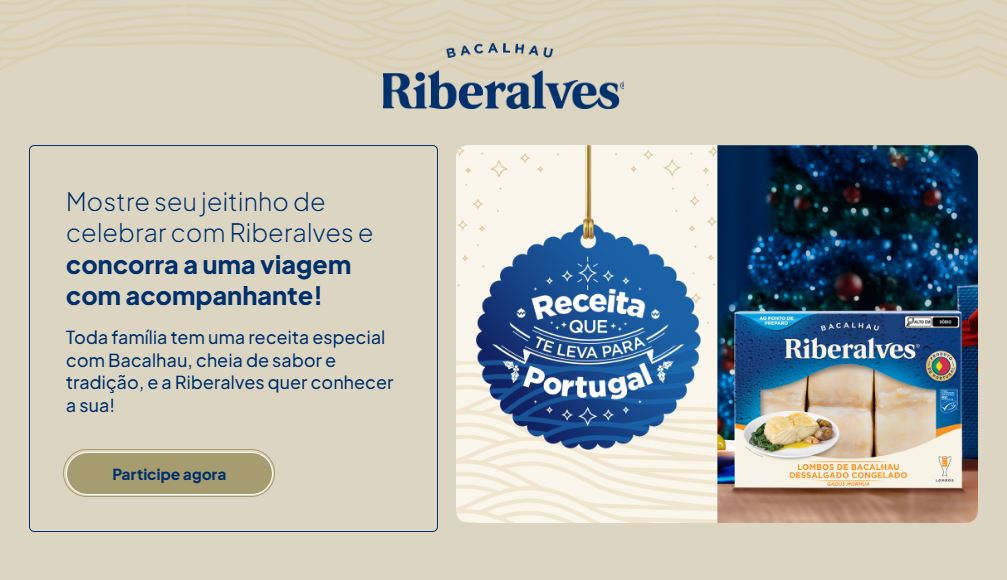 Receita que te leva para Portugal: participe da Promoção Riberalves 2024