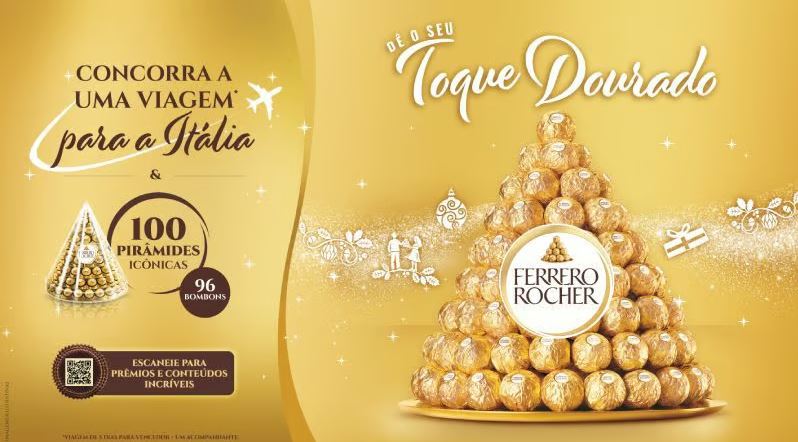 Promoção Ferrero Rocher dê seu toque dourado