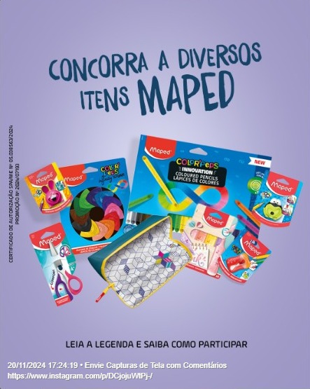 Promoção volta às aulas com Maped: concorra a kits escolares!