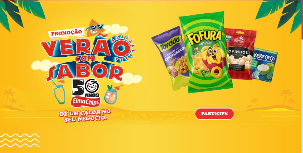 Promoção Verão com Sabor Elma Chips 2024: concorra a prêmios instantâneos e certificados de ouro!