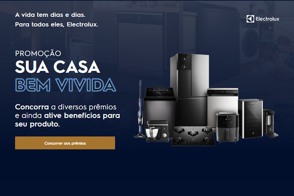 Promoção Electrolux sua casa bem vivida 2025: concorra a kits de eletrodomésticos toda semana!
